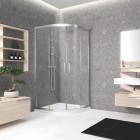 Novellini Kali R kabina prysznicowa półokrągła 90 cm KALIR901B