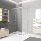 Novellini Kali AH drzwi prysznicowe 70 cm srebrne KALIAH66L-1B