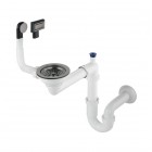 Deante Space Saver syfon do zlewozmywaków granitowych titanium ZXY_D949