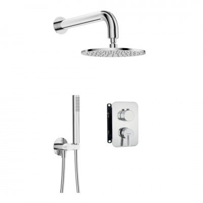 Deante Silia zestaw prysznicowy podtynkowy chrom BXYY0QSM