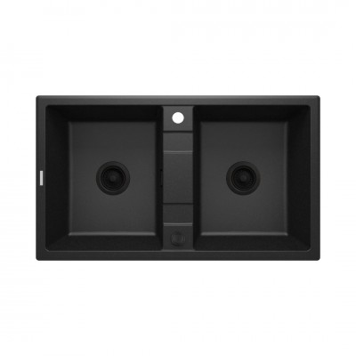 Deante Eridan zlewozmywak granitowy 86x50 cm grafitowy matalik ZQE G203