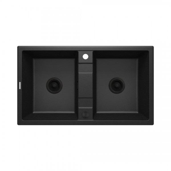 Deante Eridan zlewozmywak granitowy 86x50 cm grafitowy matalik ZQE G203