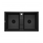 Deante Eridan zlewozmywak granitowy 86x50 cm grafitowy matalik ZQE G203