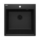 Deante Eridan zlewozmywak granitowy 61x60 cm czarny mat ZQE_N10K