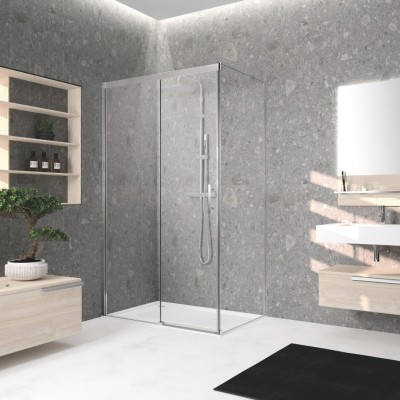 Novellini Kali PH+FH kabina prysznicowa prostokątna 120x90 cm KALIPH1161B+KALIFH881B