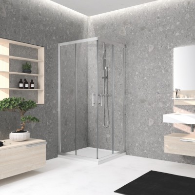 Novellini Kali A kabina prysznicowa prostokątna 90x70 cm KALIA861B+KALIA661B