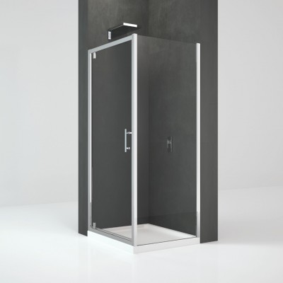 Novellini Kali G+F kabina prysznicowa prostokątna 90x80 cm KALIG861B+KALIF781B