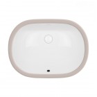 Oltens Gapa umywalka 56x41 cm podblatowa owalna biała 40105000