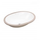 Oltens Gapa umywalka 61x41 cm podblatowa owalna biała 40104000