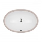 Oltens Gapa umywalka 61x41 cm podblatowa owalna biała 40104000