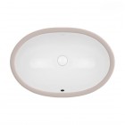 Oltens Gapa umywalka 61x41 cm podblatowa owalna biała 40104000