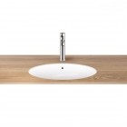 Oltens Gapa umywalka 61x41 cm podblatowa z powłoką Smart Clean owalna biała 40605000