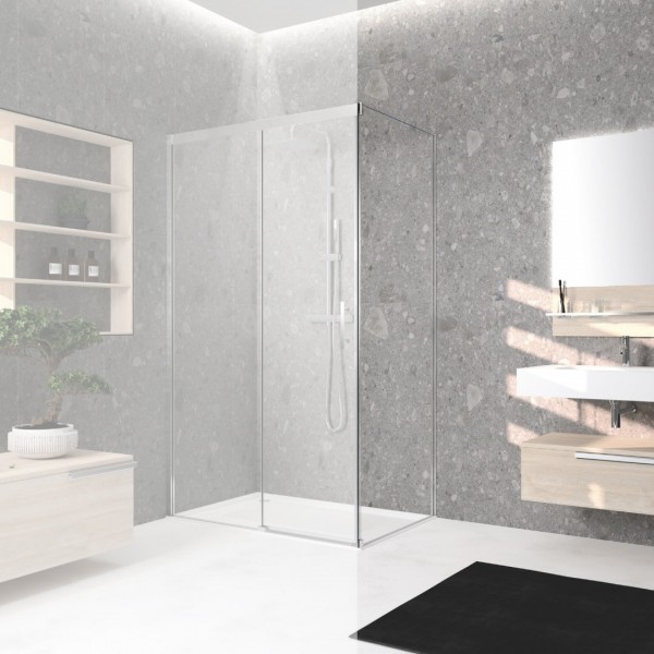 Novellini Kali FH ścianka prysznicowa 75 cm boczna do drzwi KALIFH731B
