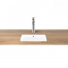 Oltens Drammen umywalka 48x36,5 cm podblatowa prostokątna biała 40106000