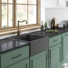 Deante Eridan zlewozmywak granitowy 61x60 cm grafit metalik ZQE_G10K