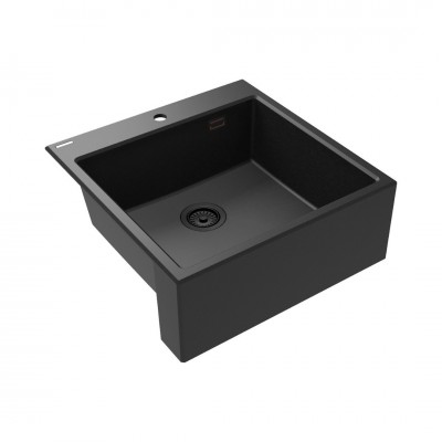 Deante Eridan zlewozmywak granitowy 61x60 cm grafit metalik ZQE_G10K