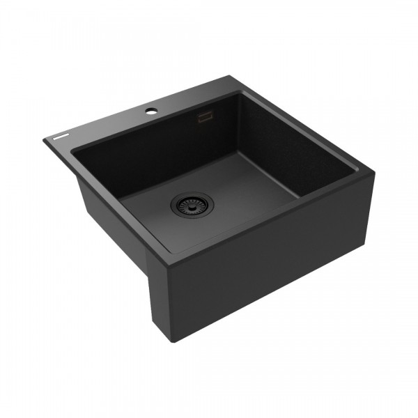 Deante Eridan zlewozmywak granitowy 61x60 cm grafit metalik ZQE_G10K