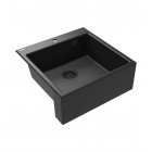 Deante Eridan zlewozmywak granitowy 61x60 cm grafit metalik ZQE_G10K
