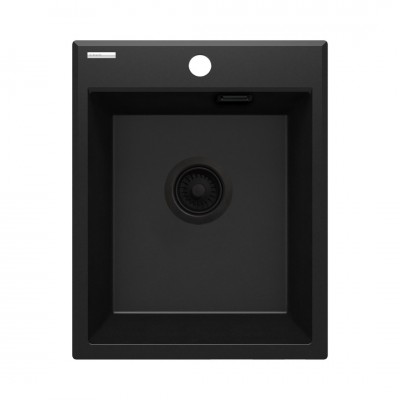 Deante Eridan zlewozmywak granitowy 40x50 cm czarny mat ZQE N104