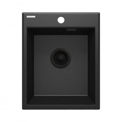 Deante Eridan zlewozmywak granitowy 40x50 cm grafitowy metalik ZQE G104