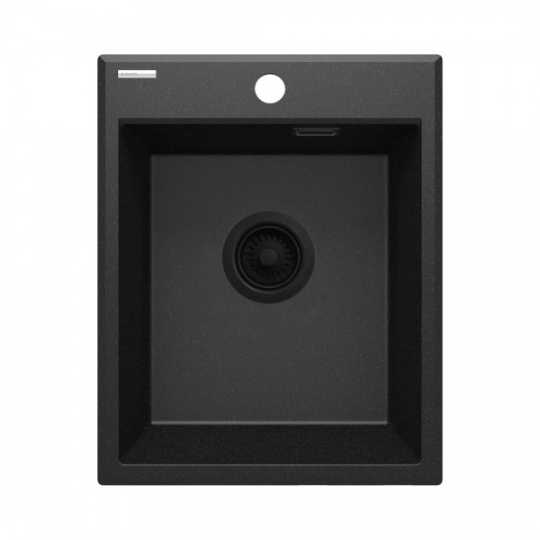 Deante Eridan zlewozmywak granitowy 40x50 cm grafitowy metalik ZQE G104