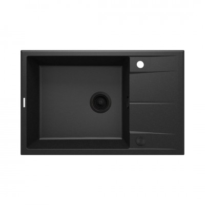 Deante Eridan zlewozmywak granitowy 78x50 cm odwracalny grafitowy metalik ZQE G11B