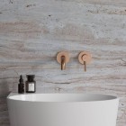 Omnires Y bateria umywalkowa podtynkowa wylewka 18,5 cm miedź szczotkowana Y1215HCPB