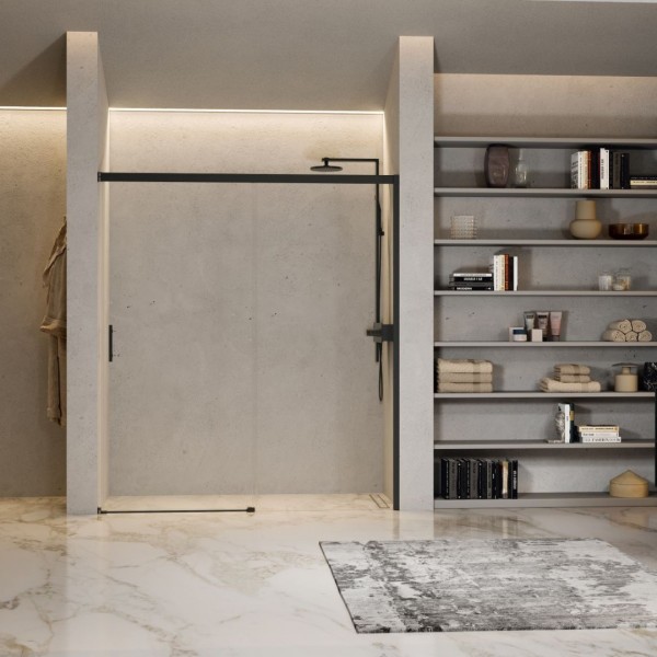 Novellini Kali PH drzwi prysznicowe 100 cm czarny mat KALIPH96-1H