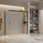 Novellini Kali PH+FH kabina prysznicowa prostokątna 150x80 cm czarny mat 62211