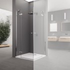 Novellini Brera Lite A drzwi prysznicowe 70 cm część 1/2 lewe chrom BRLTA70LS-1K