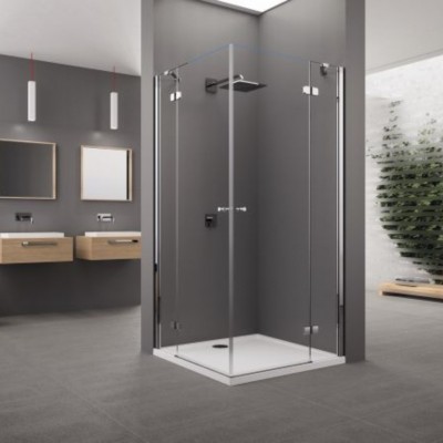 Novellini Brera Lite A kabina prysznicowa prostokątna 75x70 cm prawa chrom 62355
