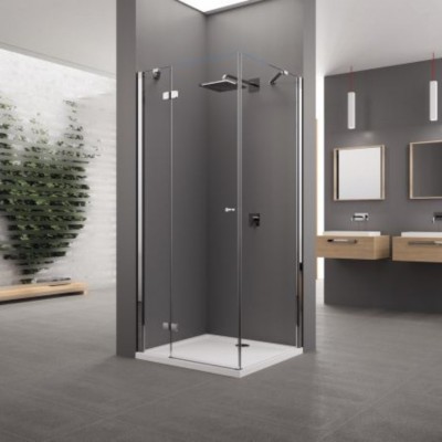 Novellini Brera Lite G+F kabina prysznicowa prostokątna 140x110 cm lewa chrom 62558