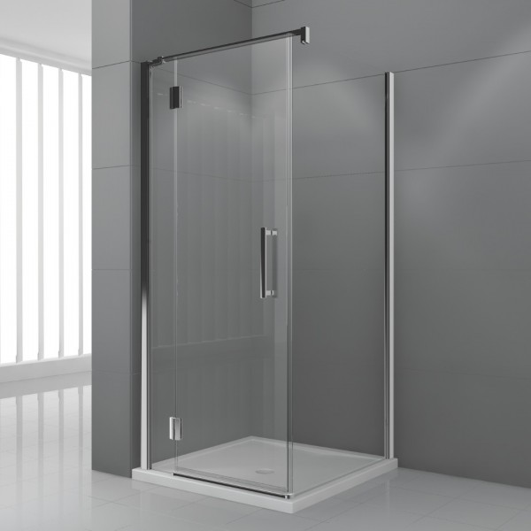 Novellini Modus G+F kabina prysznicowa prostokątna 150x100 cm lewa chrom 62120