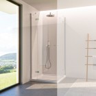 Novellini NH A-G drzwi prysznicowe 70 cm lewe srebrne NHG70LS-1B