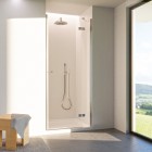 Novellini NH A-G drzwi prysznicowe 70 cm prawe srebrne NHG70LD-1B