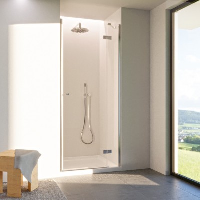 Novellini NH A-G drzwi prysznicowe 70 cm prawe srebrne NHG70LD-1B