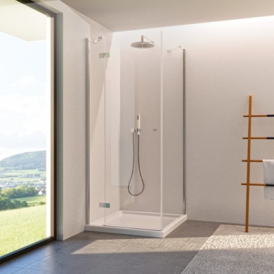 Novellini NH G+F kabina prysznicowa prostokątna 80x70 cm lewa chrom 62846