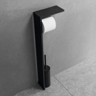 Novellini stojak na papier + szczotka WC czarny mat R90AKFPRS-H