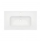 Deante Tubo umywalka 80,3x46 cm prostokątna wpuszczana biała CTU_6U8W