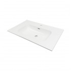 Deante Tubo umywalka 80,3x46 cm prostokątna wpuszczana biała CTU_6U8W