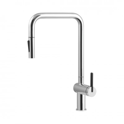 Deante Momi bateria kuchenna z wyciąganą wylewką chrom BKM_073N