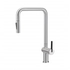 Deante Momi bateria kuchenna z wyciąganą wylewką stal szczotkowana BKM_F73N