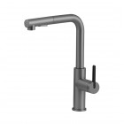 Deante Momi bateria kuchenna z wyciąganą wylewką titanium BKM_D73M