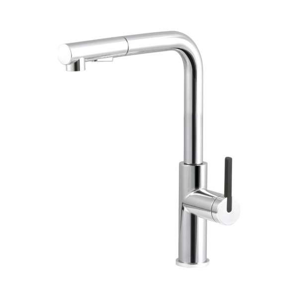 Deante Momi bateria kuchenna z wyciąganą wylewką chrom BKM_073M