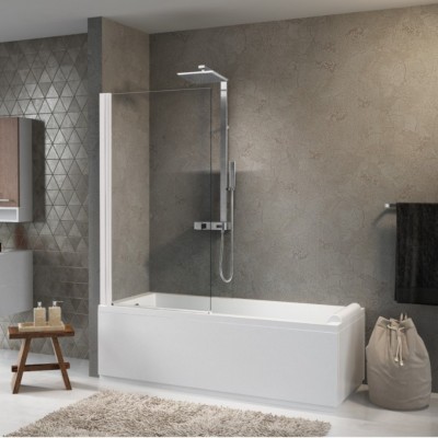 Novellini Aurora 1 parawan nawannowy 1-częściowy 70x150 cm biały AURORAN170-1A