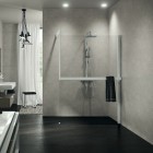 Novellini Frame Kit zestaw z relingiem na ręcznik prawy biały mat R80KUFRE10D-U