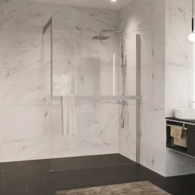 Novellini Frame Kit zestaw z relingiem na ręcznik prawy inox R80KUFRE10D-Z