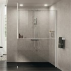 Novellini Frame Kit zestaw z półką prawy biały mat R80KUFRI10D-U