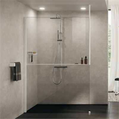 Novellini Frame Kit zestaw z półką lewy biały mat R80KUFRI10S-U