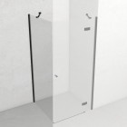 Novellini NH F ścianka prysznicowa 70 cm boczna do drzwi czarny mat NHF70-1H